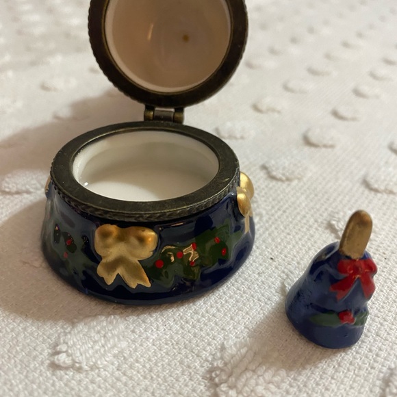 Snowman hinged trinket box - Picture 6 of 10